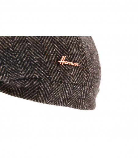 Newsboy Cap braun Wolle Newsboy Cap braun Wolle